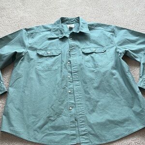 LL bean Sunwashed Canvas Shirt, Traditional Fit
